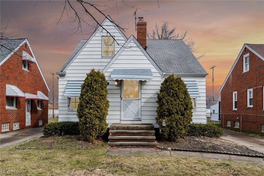 Welcome to this charming bungalow located in the heart of Parma! Upon entering the foyer, you will notice the large living room with a beautiful decorative fireplace! Adjacent to the living room, is the main dining room for all your gatherings and a kitchen, where all appliances stay! On the main floor, you will see two nicely sized bedrooms that are adjacent to a full bath! One of the bedrooms even has a private walk out porch for some relaxation! Upstairs, you will find the primary bedroom! There is so much space, you will have a great time planning out what best fits your needs!  The lower level of your new home showcases a half bath, laundry area, a workshop just on the other side of the finished rec room with a wet bar! Your new home has good bones, just waiting for you to put some personal touches on it!! Your new home comes with a 1 year home warranty to help ease your mind!