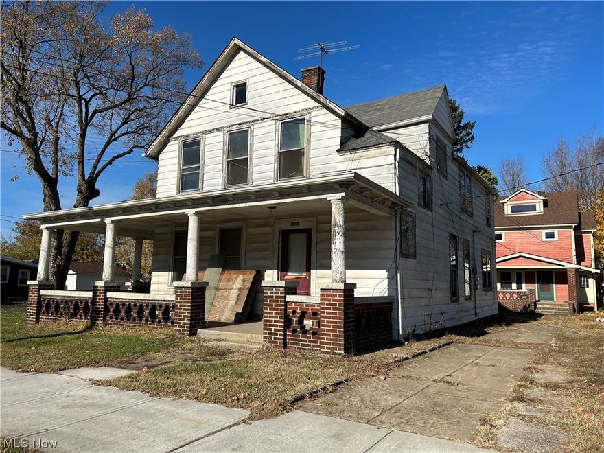 Location, location, location! Looking for your next project in Cleveland’s hottest neighborhood? This is an amazing opportunity to build value from the ground up.   Rear home has most of the demolition and a little of the framing complete.  Nice open first floor with the opportunity for some exposed brick and really cool built-ins.  3 bedrooms and a full bath on the 2nd floor.  Attic is amazing and would be easy to convert to additional living space.  The front home could possibly be renovated; best use might be to tear down and have a fabulous yard for entertaining or . . .  build a second home!  This project offers a mix of renovation and new construction, providing diverse opportunities for value creation.  We invite you to explore the possibilities! Square footage, room count, and number of bedrooms and bathrooms is per auditor’s website for both homes. Sold as-is.