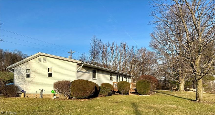 Ranch style home for sale right outside of Perrysville. This home is located just 1 mile from Pleasant Hill Lake, and 5 minutes from the Mohican area. This home features a huge master bedroom space, first floor laundry, eat in kitchen, and beautiful country views. Great opportunity for an Airbnb being so close to the lake! All appliances stay with the home.