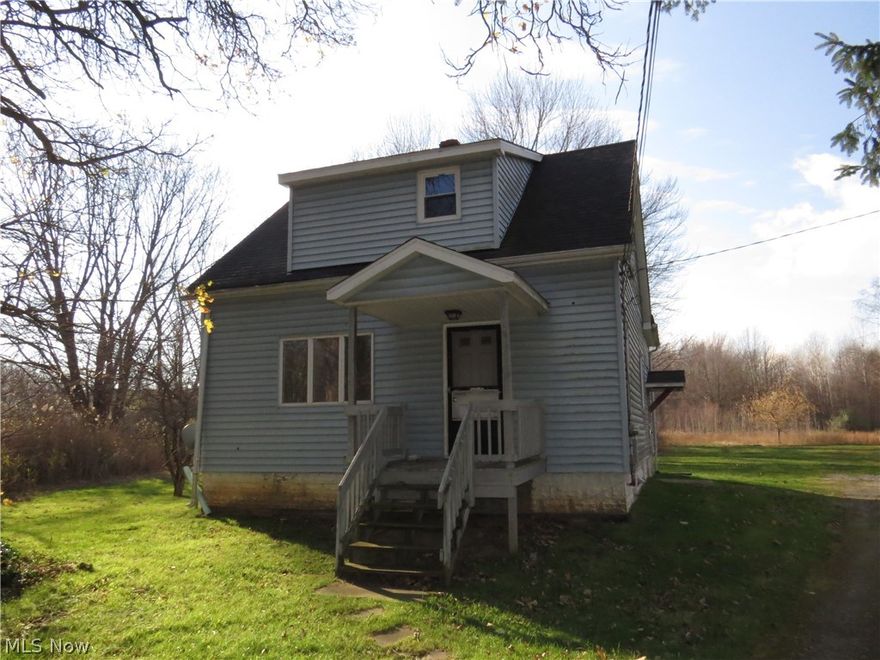 Nice Bungalow with 1.60 Acres of land!  4 bedrooms and 1 full bathroom.  Living Room leads to dining room and eat-in kitchen. 1 bedroom and full bathroom on 1st floor. 3 nice size bedrooms on 2nd floor.  Full, unfinished basement is ideal for storage. 16x12 shed. Fresh interior paint throughout. Hardwood floors in all bedrooms. Property sits on 5 acres but only 1.6 acres is included with lease and must be maintained by tenant, see plat map included. 2 year minimum lease and NO Pets. Make this house your home today!