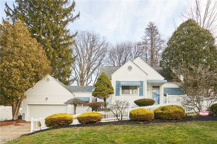 Welcome to this well-maintained Cape Cod in the established Perk Park subdivision in Akron. From the street, the home offers attractive curb appeal with a classic 1950s design set on a spacious, level lot totaling just over a quarter acre. Inside, this 3-bedroom, 1.5-bath residence provides 1,221 square feet of comfortable living space with a practical layout, generous room sizes, and abundant natural light. The half bath adds everyday convenience, while the home's thoughtful floor plan allows for easy living and entertaining. Enjoy a beautiful backyard, perfect for relaxing, gardening, or entertaining, with plenty of space to make it your own. A two-car garage provides ample parking and storage. The property is thoughtfully equipped with a wheelchair-accessible
ramp, enhancing accessibility and convenience. Situated on a generous lot, this home combines charm, practicality, and ease of living. A wonderful opportunity for buyers seeking comfort, accessibility, and outdoor enjoyment all in a ready-to-move-in home. Located within the Akron City School District, this home is close to neighborhood parks, shopping, and commuter routes.
A wonderful opportunity for buyers seeking charm, space, and strong curb appeal in a well-established neighborhood.