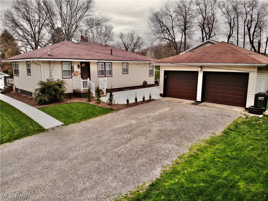 Neat, Clean, Updated 3 BR Home in a Great Baltic location. This Home is Move-in Ready! Has a Nice Kitchen, a Dining Room, Living Room 2 Bedroom and a Bath on the main floor-part of the home has Beautifully refinished Hardwood floor. The Basement is finished and has a Master Bedroom with 2 Closets and Bath, an office, additional Bath, Sewing and Laundry Areas, it has Egress windows. There is a Detached (22x30) 2+ Car Finished Garage with a Loft for storage, and a 10x12 Storage Barn. The Property has a new Concrete Patio (between house and garage), walkway to the front Entry, and front porch. The Play area with Swing set for the Kids to roam. Window coverings and smart thermometer stay. Ring doorbell not included.
