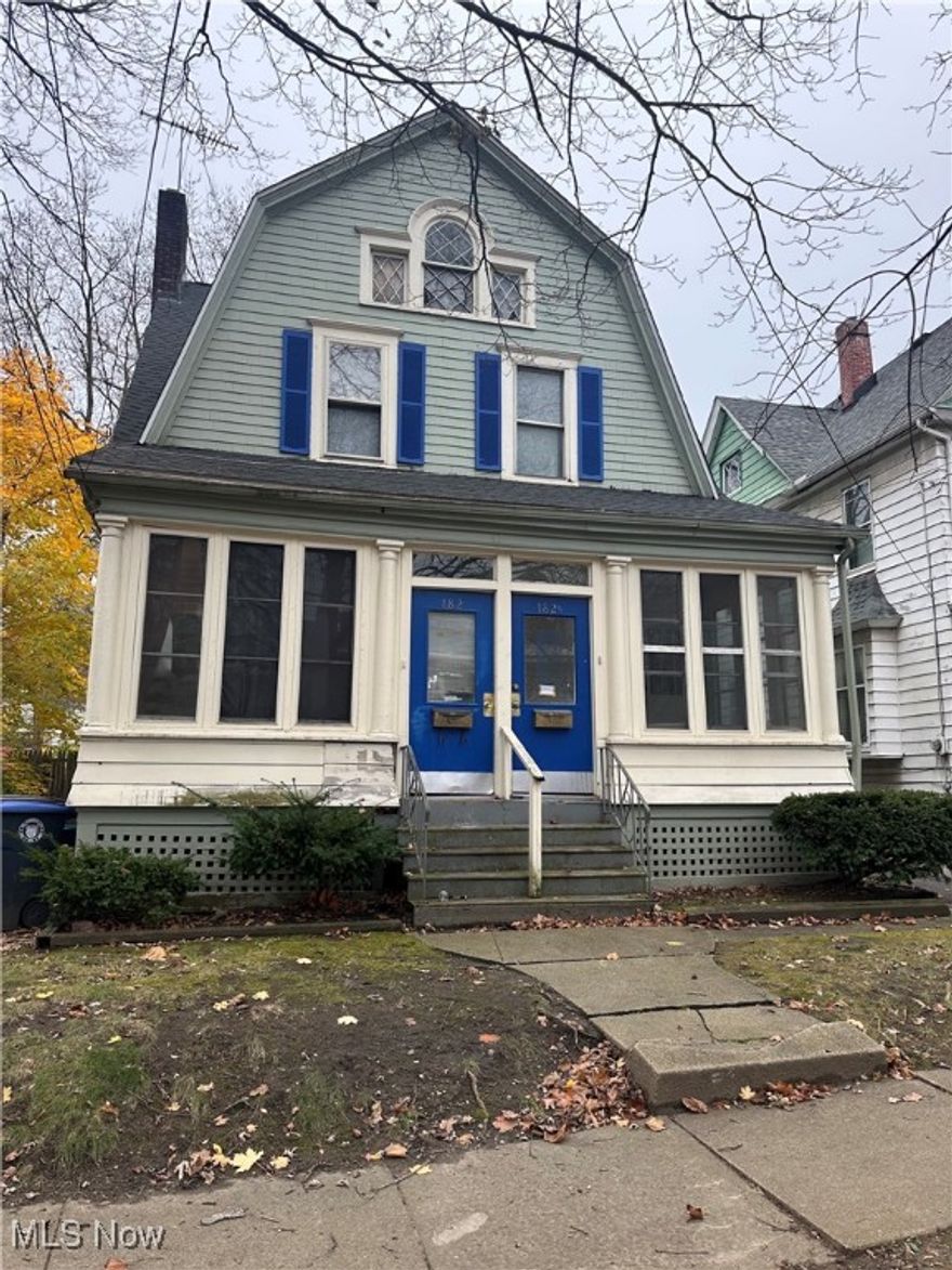 This investment duplex features two 2-bedroom, 1-bath units, both currently rented. Unit 182 is leased for $735/month, and 182 1/2 is rented for $625/month. Lower unit needs renovation if/ when tenant moves out. Both units are in due for a price increase.