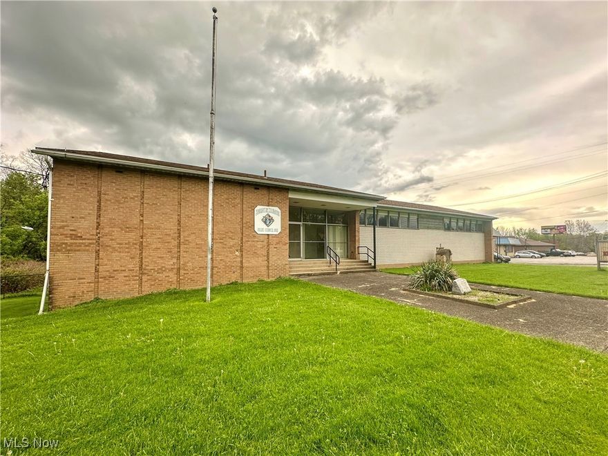 Opportunity is knocking! This prominent and well-kept Niles building offers 3,882 square feet of highly versatile space on two levels. A building such as this can support a multitude of businesses, either individually or combined. If you've been searching for a place to open an event venue, training center, daycare, after-school program, health & wellness center or community gathering space, this may be your answer. The main level has a large banquet hall/event space with an attached kitchen, perfect for parties, events or seminars. A meeting room, men's and women's restrooms and storage space complete this floor. The lower level provides another spacious gathering room with a bar, kitchen and adjacent rec room. An office, restroom, utility room and storage areas are also on this floor. A large parking lot and multiple entrances/exits make this property convenient for employees and patrons alike. As a bonus, the building gets free gas up to 300,000 cubic feet.