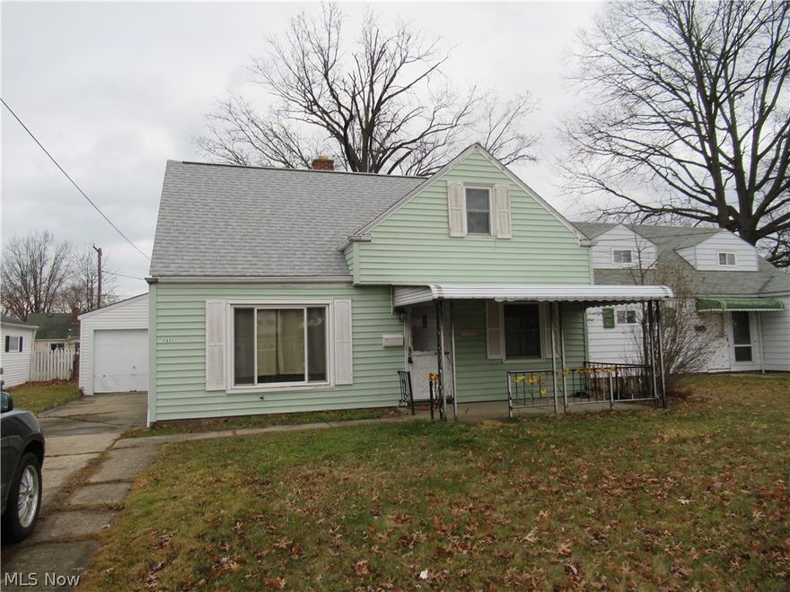 Enjoy your covered front patio in this home nicely done 4 bedroom. 1 bath home located in the heart of Willowick. Come inside and enjoy central the fresh new interior, A/C, new refrigerator and all other appliances including washer and dryer. This home is just waiting for your decorating touches to make it your own.