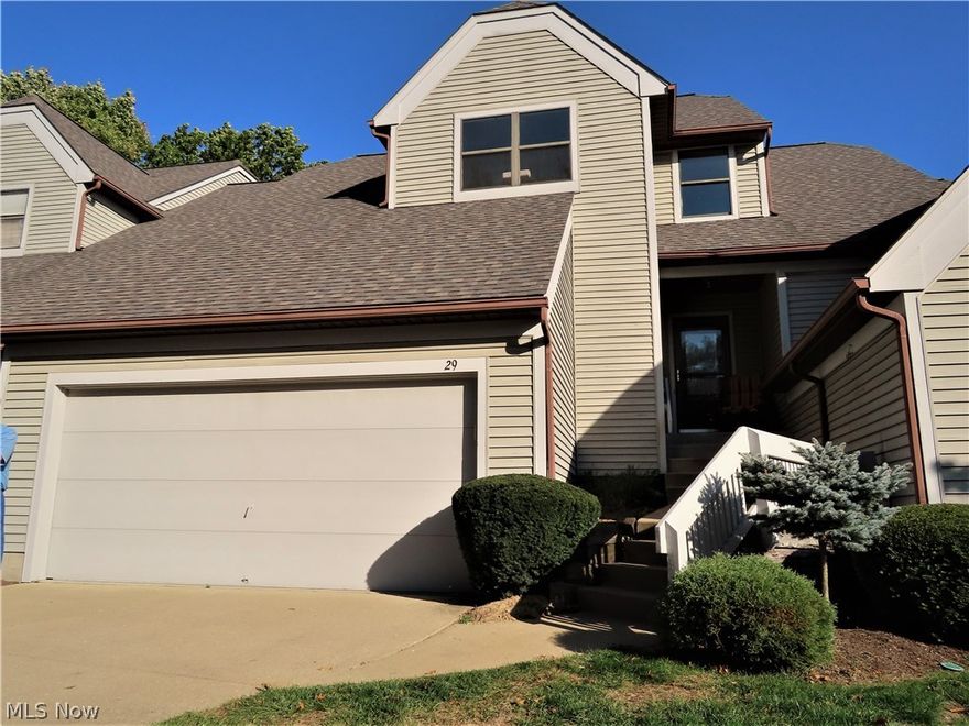 Great Opportunity! Portage Lakes Move in Condition Contemporary Condo, Green Schools, Lake Access & Privileges, Waiting List for boat dock to Main Chain East reservoir, In ground swimming pool included. 1st floor Master Bd. with vaulted ceiling & Master Bath & 12x6 walk in closet, separate shower. First fl. Laundry. Two story foyer. Vaulted ceiling Great rm. with gas fireplace, wet bar & slider out to private deck. 1st floor laundry. Updates Cost Over $52,000, 90% complete interior professionally repainted, All New window panes replaced 2018, New Tesla EV charger Charger installed 2020, New Belldinni closet doors installed 2019, All New Jeld-Wen interior doors 2019, New Karndean LVP Wood Flooring installed in living areas including bathrooms, dining, kitchen, Great Rm, & walkways 2019, New carpeting installed in bedrooms, closets, steps and loft area 2019, New Garage Door Opener 2018, New Armstrong furnace 2020, central air 2012, hot water tank 2019, Executive gray stainless appliances