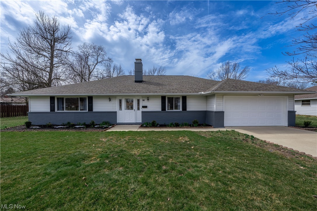 This sprawling Ranch has nothing for you to do but move in. This 4 bedroom 2 full bathroom home has been fully remodeled from top to bottom. It features over 2000 finished square feet, an oversized family room with vaulted ceilings, brand new kitchen appliances, an eat in kitchen that is an open concept to the family room, generous sized bedrooms, a professional irrigation system, and a double sided fireplace to enjoy in your formal and informal living spaces. Updates include, roof 2020, HWT, 2020, new flooring, new paint, full kitchen and bath remodels, exterior updates, landscaping, new sliding door, new fixtures throughout, and it will be POS complaint at transfer. This home will not last long and it is one not to miss. Schedule a chance to view in person before it is gone. Seller is offering a home warranty.