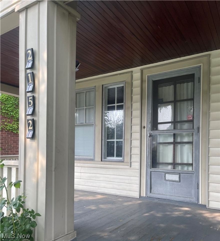 Here's your opportunity to live in a great duplex centrally located to everything the cities of Lakewood and Cleveland have to offer! Nicely maintained, clean unit! Each unit is nicely separated and private with their own entrances and private porch! Large open living room with a formal Dining W/Built-ins. 2 nicely sized bedrooms, and 1 large bathroom.  The basement offers plenty of storage space with a washer and dryer for your unit as well as a private storage unit. There’s a detached two-car garage. 1 spot each unit of garage space, but plenty of other parking .Enjoy everything Lakewood has to offer including: shopping, dining, nightlife, entertainment, concerts, parks, libraries, and great community events like Taste of Lakewood, Lakewood Art Festival, Summer Meltdown, 4th of July Parade, Spooky Pooch Parade, and Light-up Lakewood. Background check required for each adult living in the property, fee to be paid by tenant. Security deposit equal to half month's rent required. Tenant pays electric and gas. This address is for the upper unit.