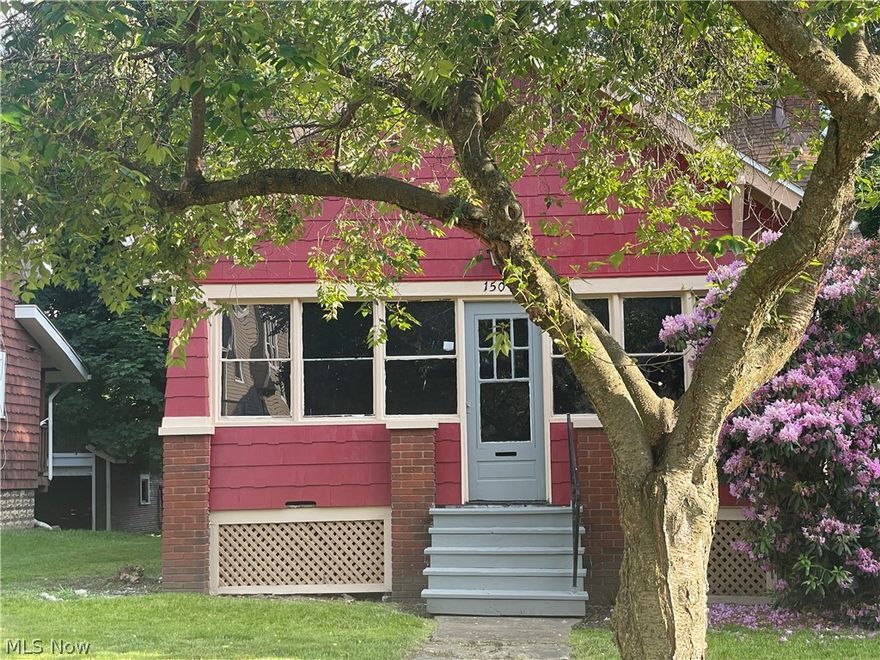 Adorable Bungalow in Goodyear Heights! This home will be getting a new fresh exterior look with a paint job soon! This bungalow has a screened front porch which enters into a spacious living room with a fake fireplace, mantel, and built-in features. There is a formal dining room, with a second built-in feature. The kitchen area has a cottage feel with brick accents and knotty pine cabinets. The landlord has provided a stove and refrigerator. Dining room centers the living room, kitchen, and the back first floor bedroom. The full bath is located on the main level. There is a foyer area in the middle of the house before going up the stairwell which could be used as the workstation, a visiting area, or formally decorated. The upstairs bedrooms are bungalow style and adjacent to from each other, the doorways are not designed for doors. The basement is huge! Also, the flooring has been painted in basement giving it a clean appearance. Laundry hookups are available. There is a one car garage and a covered carport in the back of the house. All interested parties can apply online with a $55 application fee per adult. Residents will be responsible for paying all utilities, maintaining their lawn, and having renters insurance.