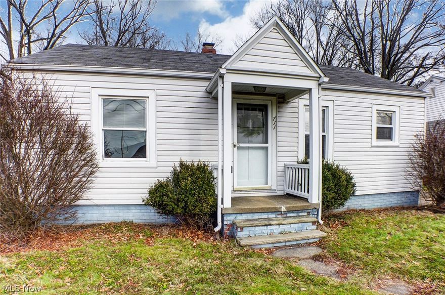 Welcome home to this charming ranch! Both bedrooms with new carpet, large living room with new laminate flooring, updated tub surround and vanity, and fresh paint throughout. Other updates include electrical service, vinyl replacement windows and siding, and new garage door opener. Plenty of storage space in the full basement. Close, convenient access to the freeway. Call for your private showing today!