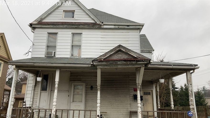 EXCELLENT OPPORTUNITY FOR WANNA BE LANDLORD! 2 new furnaces & hot water tanks.  Separate gas & electric.  Detached 2 car garage.  Some interior & exterior work needed.  A fresh coat of paint & new floor coverings would do wonders.  Convenient Massillon location near park, high school and bus lines.