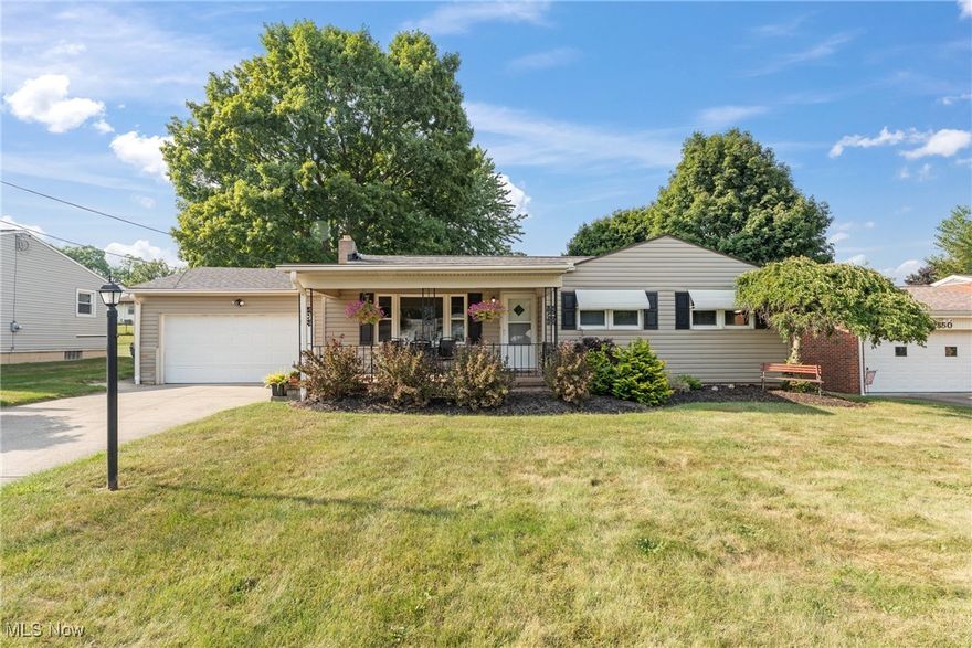 Welcome to 2866 Peacock Dr—this beautifully updated ranch blends timeless charm with modern upgrades and is ready for you to move right in! Step inside to find rich hardwood floors and fresh finishes throughout, including a stunning kitchen with new stainless steel appliances, painted cabinetry, tile backsplash, and sleek vinyl plank flooring. The living room is warm and inviting with a built-in gas fireplace, custom bookshelves, and fresh paint and trim. The home offers 4 spacious bedrooms, including a primary suite with a remote-controlled ceiling fan and updated closet organizer, plus 3 fully remodeled bathrooms featuring new vanities, lighting, tile, and plumbing. Major systems like the roof, furnace, A/C, and electric panel have all been recently updated, giving you peace of mind. Located in a quiet neighborhood near schools and shopping, this home offers style, comfort, and convenience—don’t miss your chance to make it yours!