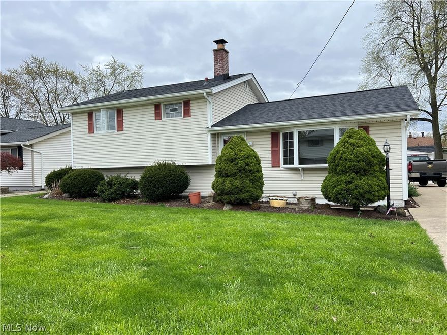 Beautiful home in Brook Park with lots of amenities.  This home is located near shopping restaurants and more. Brand new roof with all new flashing, ice and water barrier to code.  Added extra 3 ft of ice and water barrier on transition between roof and back porch with impact resistant shingles.  Beautiful natural wood floors in bedrooms and living room.  Fresh neutral paint in living room and 2 bedrooms.  Enclosed 3 season room with lots of windows along with covered patio off the back of the home.  Outside a very large fenced in yard where you will be able to have a garden and still have room for entertaining along with 2 car garage.  Schedule your private showing to see this home. You won't want to miss this one.