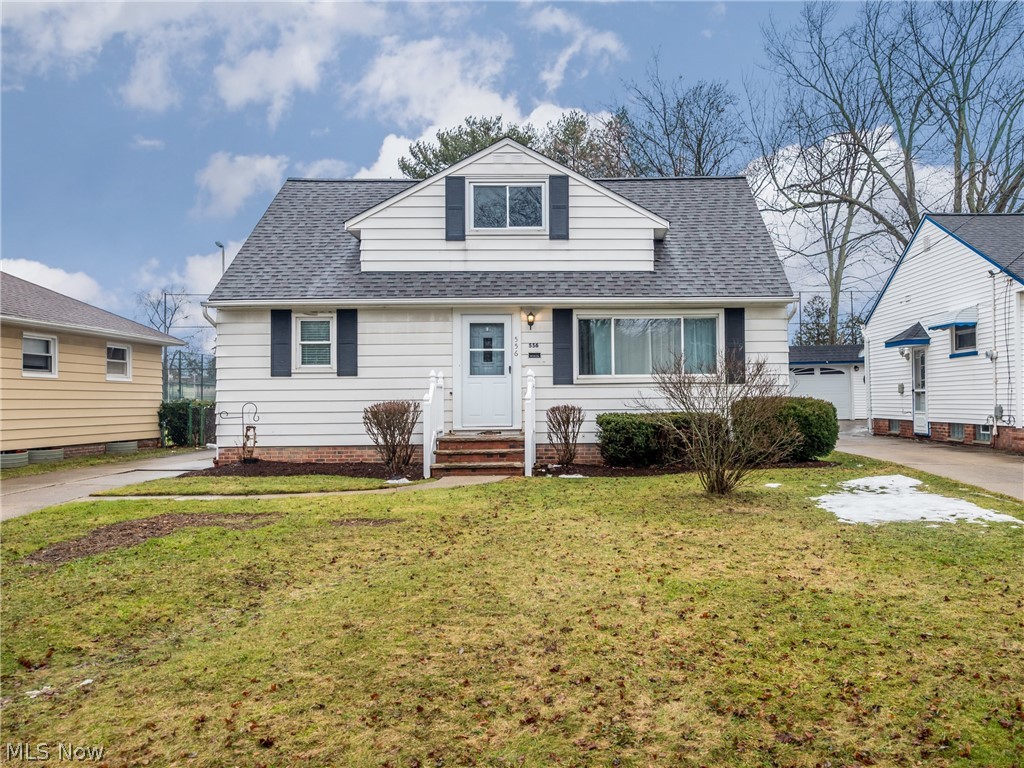 Welcome to this lovely cape cod in the heart of Bedford. Tons of natural light immediately when you walk in the door. This living space has wood floors and has been opened up to the kitchen, creating a great open-concept and eat-in kitchen. The kitchen has new cabinets and laminate countertops and lovely luxury laminate flooring. There are two bedrooms on the first level that have wood flooring and a full bathroom. the bathroom has a stand-up shower and new laminate floors and vanity. The second bedroom currently has a washer/dryer (included in sale) in the closet area. A hook-up was put in for the tenant that formerly lived in the home. There is also a washer/dryer hook-up in the clean and freshly painted basement, so it's up to the new owner, what makes the most sense for them. The second floor is very large with lots of storage and is finished, just a few of your decorative touches needed and could be a great family room or additional bedroom. The location is another wonderful aspec