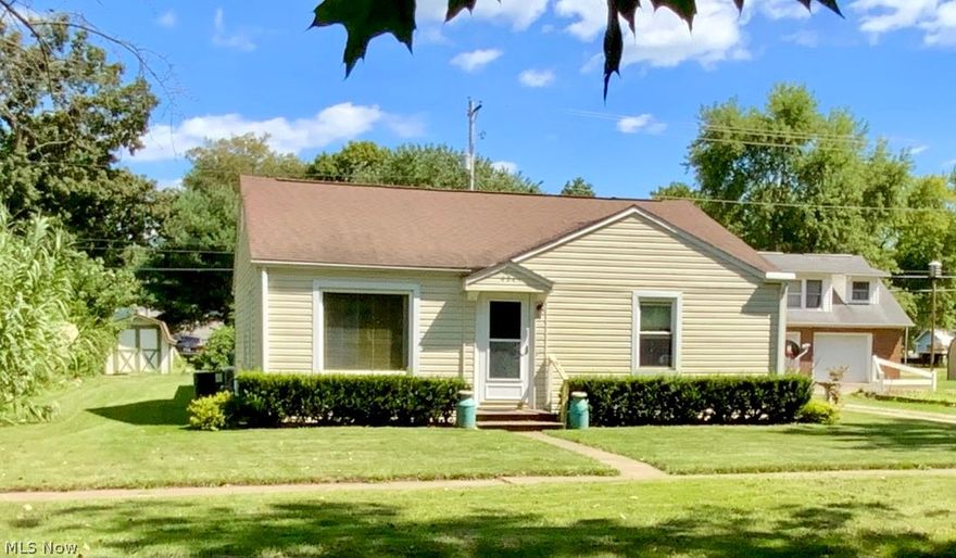 Cute 2 bedroom ranch with attached garage on nice corner lot. Many updates in the past few years including furnace, flooring, water softener, range, refrigerator, dishwasher and sump pump. First floor laundry room could be converted to a third bedroom. Concrete patio added  2020 in fenced private area.
