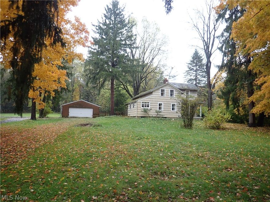 Wow! 1.53 acres in Manchester 4 bedroom 2 full bath home. Large living room with fireplace. Huge dining room. First floor bedroom and bath! First floor laundry. Three large bedrooms on the 2nd floor with another full bath. Two car detached garage.. Needs work … put your sweat equity here!