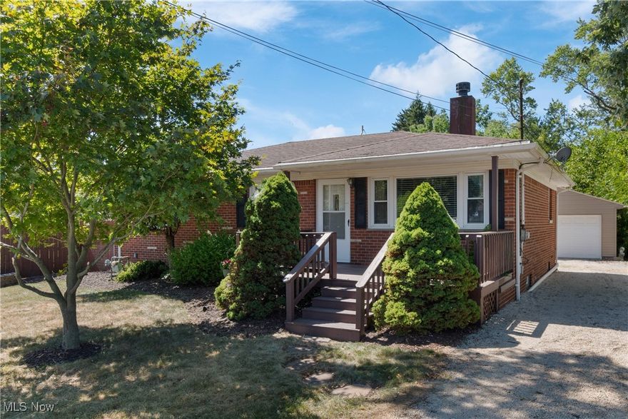 Step inside and fall in love! Welcome to this beautifully renovated 3 bedroom, 1.5 bath brick ranch. Enjoy peace of mind with all major updates completes in 2024, including the AC, furnace ,hot water tank, and back flow system. Inside, you'll find warm hardwood in the bedrooms and stylish new luxury vinyl flooring flowing through the rest of the home, a cozy gas fireplace in the living room and first floor laundry! Outside, relax or entertain in your fully fenced backyard featuring a covered patio, fire pit, and a spacious 2.5 car garage. Every detail done for you, just unpack and enjoy!