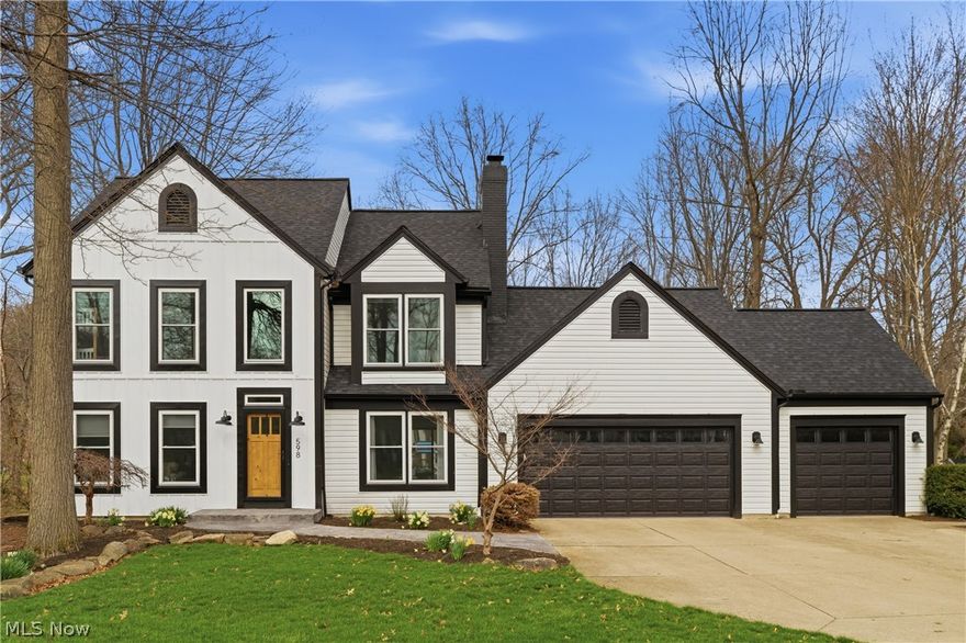 Welcome home, where comfort, style, and thoughtful upgrades come together to create something truly special. This beautifully maintained residence offers three spacious bedrooms, two full baths, and two half baths, including a recently added half bath in the newly finished basement, adding both convenience and versatility. From the moment you step inside, you’re greeted by a warm and inviting atmosphere with a seamless, open flow that effortlessly connects each living space. Engineered hardwood flooring adds timeless elegance throughout, while the kitchen serves as the heart of the home, featuring stunning quartz countertops that provide a sleek, modern finish perfect for both everyday living and entertaining. The newly finished basement significantly expands your living space, offering endless possibilities for a media room, home gym, playroom, or private retreat. Complete with its own half bath, this lower level is designed for both function and comfort. Upstairs, the primary suite offers a peaceful escape, highlighted by a unique skylit bonus area filled with natural light, ideal for a home office, reading nook, yoga space, or cozy sitting area. Step outside and discover a backyard that truly sets this home apart. Situated on a generous 0.51 acre lot, the outdoor space offers room to relax, entertain, and enjoy. The expansive, newly added stamped patio spanning over 900 square feet creates a stunning outdoor living area perfect for hosting gatherings, enjoying quiet mornings, or unwinding under the stars. Significant updates, including a new roof, siding, and windows, provide peace of mind while enhancing both curb appeal and energy efficiency. Blending space, style, and meaningful upgrades throughout, this home delivers not just on features, but on feeling. From the moment you arrive, it simply feels right.