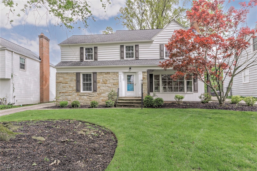 This beautifully renovated home blends timeless charm with contemporary upgrades, offering luxurious living in one of Shaker Heights' most sought-after neighborhoods. At the heart of the home is a gourmet kitchen designed to impress, featuring wood cabinetry, sleek quartz countertops, a ceramic tile backsplash, and new stainless appliances—perfect for the passionate home chef. The open-concept layout flows seamlessly into a spacious family room anchored by a cozy wood-burning fireplace, creating the ideal space for entertaining or relaxing with loved ones. Retreat to the stunning primary ensuite, complete with a custom tile shower, a quartz-topped vanity and premium finishes that elevate your everyday routine. The fully updated hall and half baths continue the home’s sophisticated design with all-new fixtures and stylish finishes. Rich, refinished hardwood floors extend throughout the home, with newly added hardwood in the kitchen for a cohesive and polished look. The mudroom offers first-floor laundry, generous storage, and a convenient closet—combining practicality with modern style. A finished lower level family room adds even more flexibility, perfect for a recreation room, home office, or gym. Additional updates include fresh interior paint, modern lighting and plumbing fixtures, and revitalized landscaping with crisp edging and mulch that enhances curb appeal. Located in desirable eastern Shaker Heights, this home is just minutes from top-rated schools, shopping, freeway access, the rapid transit station, and scenic walking trails. Don’t miss the opportunity to own a truly move-in-ready home that balances modern living with classic sophistication.