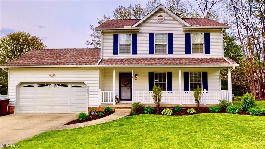 Welcome HOME to 56 Olalla Ave in Tallmadge. This beautifully updated home features 3 bedrooms, 2.5 baths and is conveniently located near the Tallmadge circle with access to the Freedom Trail!
The first floor features a open concept with a bright and comfortable living room, open to the dinning room and kitchen with new sliding glass doors leading to the newly added on deck. The Kitchen is recently remodeled with granite countertops, Shenandoah cabinets, with soft close and dovetail. First floor half bath and laundry! 
Upstairs enjoy 3 spacious bedrooms with ample storage! The master bedroom features double closets and a private bath!
Welcoming front porch, alarm system, 2 car garage with new key pad open, full basement, new hot water tank (2018) and pressure system.

Come see everything this home has to offer!