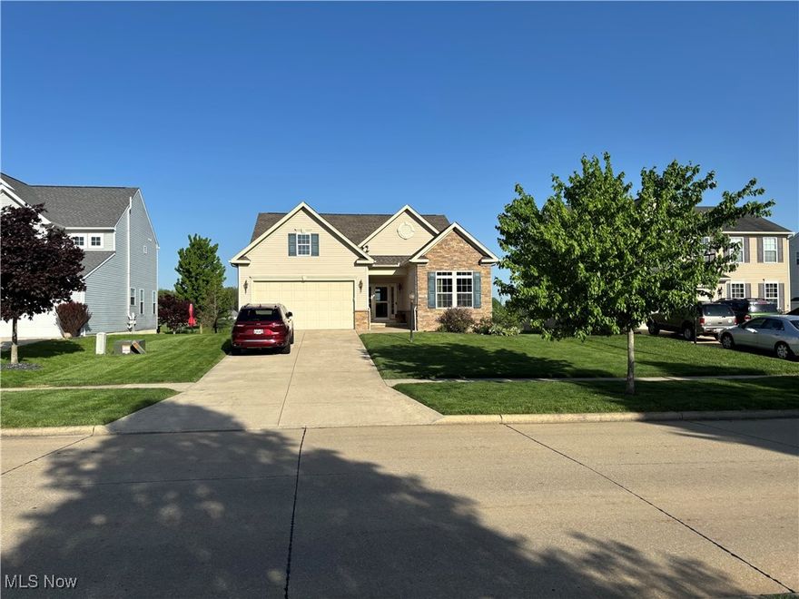 Stunning Smart RanchPlus Home Overlooking Shale Creek Golf Club
MOVE-IN READY and beautifully upgraded, this 3-bedroom, 3-full bath RanchPlus home offers 2,646 sq ft of finished living space plus a full-footprint 2,100 sq ft unfinished basement—all perfectly positioned along the fairways of Shale Creek Golf Club.
Enjoy single-floor living with an open concept layout featuring hardwood floors, vaulted ceilings, and a cozy gas fireplace. The great room flows seamlessly into the smart kitchen, equipped with Samsung appliances, granite countertops, pull-out cabinetry, pantry, and a split-level island. A dining area opens to a low-maintenance composite deck—ideal for watching golfers on the green.
The spacious 1st-floor owner’s suite includes a tray ceiling, private sunroom with panoramic views, hydronic-heated bathroom floors, zero-threshold shower, split vanities, and a walk-in closet with custom shelving. The main level also offers a second bedroom and full bath, private office with built-in bookcases, and laundry room with built-ins and motion lighting. Upstairs, find a loft with views over the great room, a large 3rd bedroom, and a full bath.
Smart home features include Ecobee thermostat and video doorbell, Alexa connectivity, MyQ garage, hardwired smoke detectors, and fingerprint/keypad access. The 2-car garage includes an RV dump station and automated features for convenience and safety.
Additional highlights: ADA-compliant doorways, 9-ft ceilings, ceiling fans throughout, 2020 roof, abundant natural light, and included window treatments and smart devices. Low HOA provides access to a pool, fitness room, and clubhouse.
Enjoy comfort, convenience, and modern luxury—all on a beautiful golf course lot. Schedule your tour today!