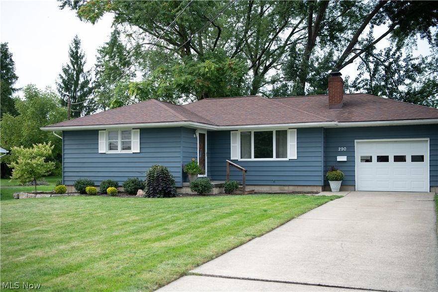 Newly painted exterior & interior. Updated lighting fixtures indoors & outdoors. New carpet in master bedroom & new trim. Beautifully landscaped with conrete backyard patio. Wooden flooring throughout. New AC, furnace, hot water tank  when current owners moved in approx 5 yrs ago. Stove top new in 2020. Move in ready starter home or downsizing family. Close proximity to Arrow head Stadium & restaurants.