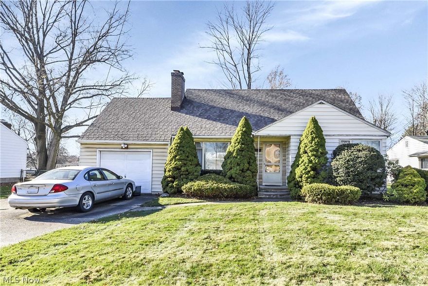 First floor bedroom and bathroom! First floor laundry room! Full, finished basement! This home is an incredible find at an incredible price. Located in Parma Heights, just off the Parkway. You'll love the quiet neighborhood and easy access to parks and amenities. Home features a large living room area, dining room, and eat-in kitchen with solid wood cabinets on the main level. Carpet can be removed to reveal gorgeous hardwood flooring underneath. The living room also features a beautiful stone, wood-burning fireplace. Upstairs you'll find 3 bedrooms or 2 bedrooms and a tandem office, also with hardwood flooring. Full bathrooms are located on both levels. The basement is finished with a large rec room and bar area, built in shelving and half bathroom. The basement also features a nice sized workshop area. Recent updates include: Furnace with humidifier (2 years), Central Air (2 years), Roof (~10 years). You'll love the large, oversized lot with plenty of space in the backyard to enjoy.