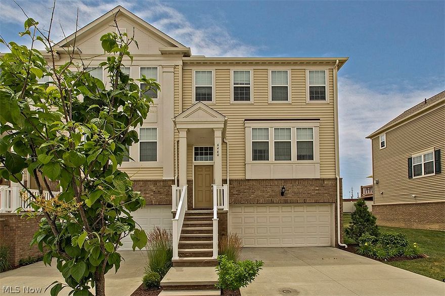 Live with prestige in the highly sought after community of The Pointe at Sterling Lakes. This impeccably maintained 3 bedroom, 3.5 bath townhome is move-in ready with over 2,300 square feet of luxurious living space. Rich hardwood floors are durable and gleam throughout the main floor. Wrought iron spindle railings in the foyer, great room, and kitchen add to the openness of this home. The living area leads to a gourmet kitchen showcasing staggered maple cabinets, granite countertops, and a center island with pendant lighting. Off the kitchen and dining room is a spacious deck overlooking the backyard, perfect for entertaining. The master suite is sure to impress with a tray ceiling, walk in closet, and a master bathroom featuring his/her vanities, garden tub, and a walk-in tile shower. The upstairs is completed by two more bedrooms and another full bathroom. The lower level features garage access, a full bathroom, and a bonus room walking out to the patio. Fantastic location boasts cl