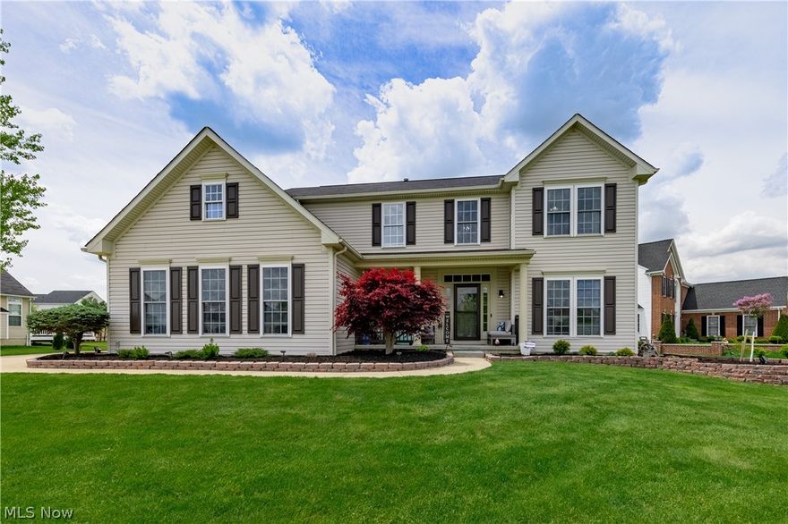 Welcome to your new home in Cobblestone Park! This is the Stunning and Spacious home you've been looking for! The Gourmet Kitchen has a Center Island with Breakfast Bar and Gorgeous New Quartz Countertops! The Morning/Sun room provides lots of natural light and is a perfect place for your kitchen table. There is also a Large Formal Dining Room. The Family Room is huge and has a Spectacular Fireplace! Beautiful new flooring throughout the 1st floor! The half bath on the 1st floor is completely updated! New cabinets in the 1st floor Laundry Room. The Spacious Office with French Doors completes the first floor. The generous Master Suite has plenty of space along with walk-in closets and a fantastic En Suite. All the bedrooms are large with generous closets too. The finished basement also has a bedroom and full bathroom! New Hot Water Tank! The Roof and Siding are in process of being replaced so they'll be new too! The backyard has a fantastic patio area, shed, and new fence! Home warranty