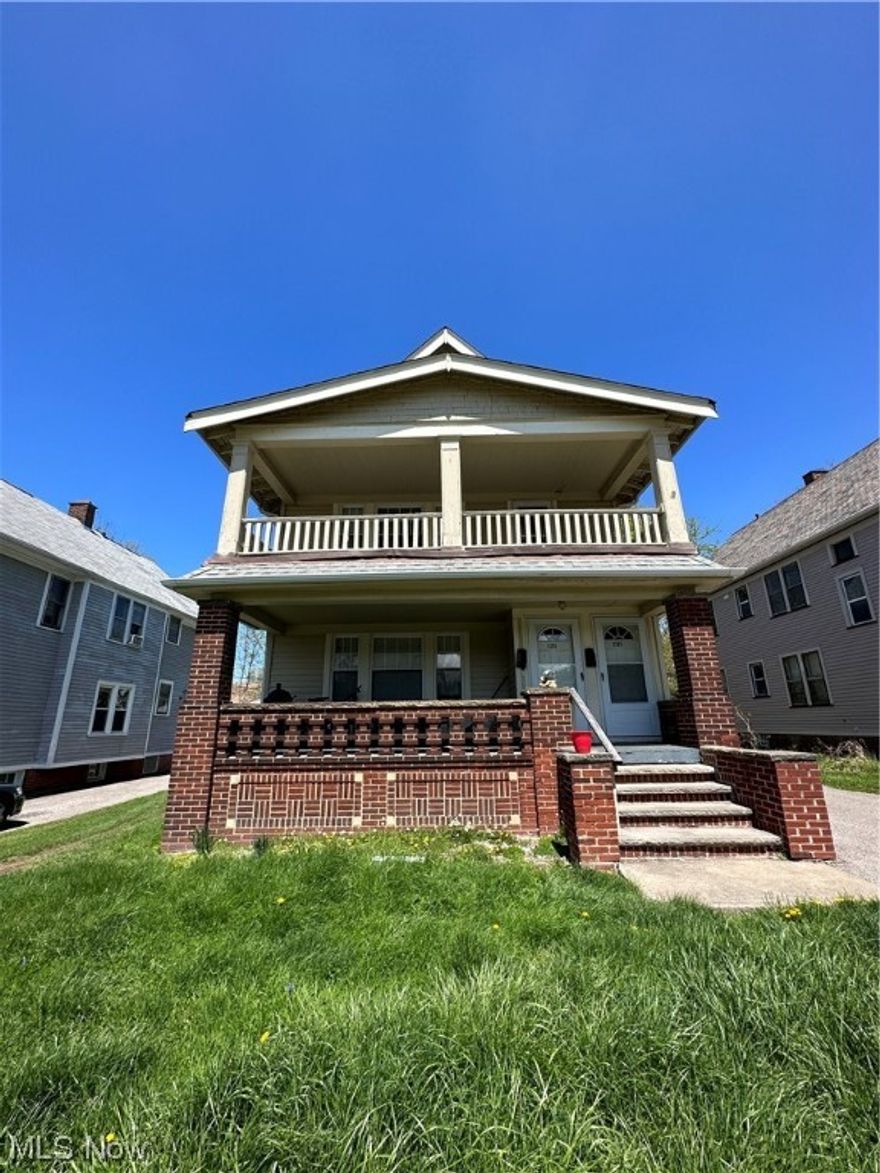 Welcome to this large triplex in the desirable Cleveland Heights neighborhood! The property has had numerous updates completed over the last few years including refinished hardwood flooring and modern paint throughout, glass block windows, a solid roof and so much more! The property has 3 units with one unit rented for $1070 through cmha (2 bed 1 bath), the second unit rented for $1150 through eden (2 bed 1 bath) and the third floor is completely finished (studio) that needs some minor repairs before you can rent it out for a potential rent of $550-$650/month! This property can also be purchased with another triplex down the street located at 3309 Desota!