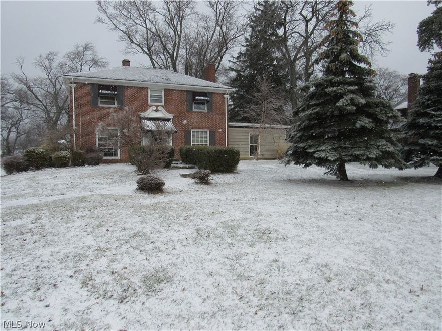 Be first or be sorry! Three bedroom, one and a half bathroom brick Colonial with a three car garage on a nice lot! Easy to show! Immediate possession! Updated eat-in kitchen with granite countertops, beautiful wood floors and wood ceiling. All appliances are staying. Incredible charm throughout. Formal dining room with beautiful hardwood floors, crown molding and built in china cabinets. Loads of character throughout. Living room has fireplace, built-in bookcase, beautiful hardwood floors and two sets of french doors leading to the family room. Family room has wall of glass looking into backyard, crown molding and slider leading to the backyard. Huge owner bedroom with door leading to a balcony. First floor laundry area. Almost an acre, extra wide yard! Includes 1 year Home Warranty!