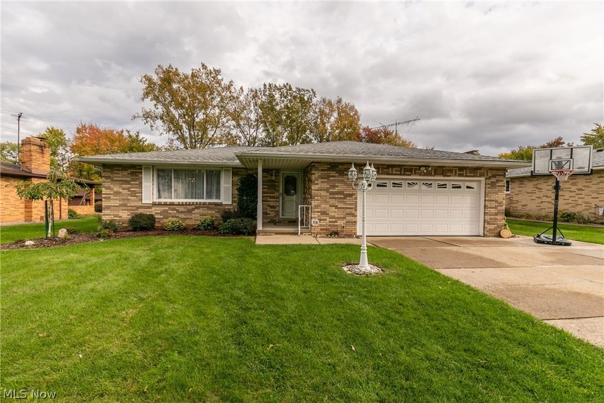 Beautiful and comfortable this all-brick ranch will have you wanting to entertain and stay home. The massive living room, dining room and great room are ideal for family gatherings. With ample couter space in the eat in kitchen and updated custom flooring this house is sure to impress. A second kitchen in this full basement makes for a perfect spot for baking and preparing for birthday parties and holidays. Storage abounds in this home including many closets, extra space in the basement, and access to a full attic for all of your storage needs. The extra deep garage and all brick storage building makes putting away those outdoor tools and lawnmowers a breeze. After a hard day of work soak up some sunshine and relax within your own outdoor oasis with backdrops of the trees and quaint natural surroundings. A true nature lovers dream. This enormous and private backyard is wonderful place to let your dog run or kids play. The home is only minutes away from the Ohio Turnpike and I 71. For​​‌​​​​‌​‌​​​‌‌​​​‌‌‌​​‌​​‌‌​​​​ a