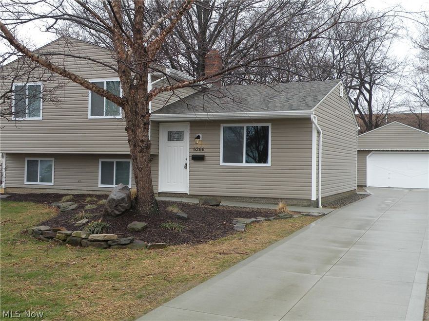 LIKE NEW from top to bottom * brand new roof, brand new siding * brand new concrete driveway * brand new kitchen with brand new appliances and brand new granite counters * both bathrooms are brand new * new flooring and fresh paint thru out * huge private yard * high efficient HVAC with ice cold a/c * 2 car garage * spotless and perfect!