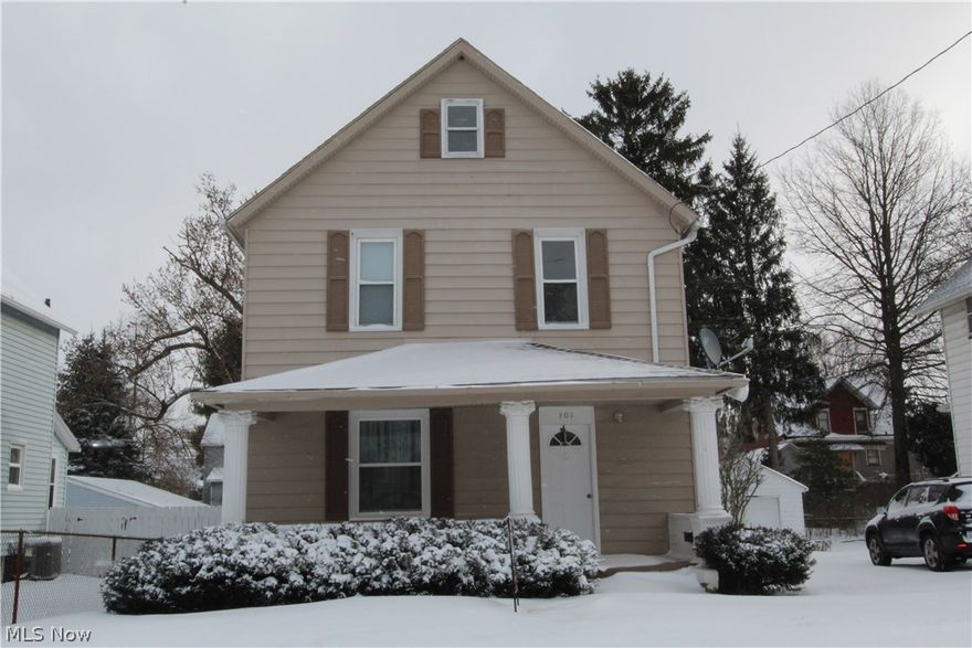 Welcome to 101 25th St NW, Barberton ~ 3 bedroom colonial - formal dining room-fully fenced back yard- windows, roof and hot water tank done in 2010, Furnace new 2016. Washer & Dryer included. New motor on central air 2013. Attic access with pull down steps. Waterproof basement w/transferable warranty. All knob and tube removed ~updated electric. Seller is providing One Year Home Warranty! Lets make 101 25th St NW, Barberton your home today!