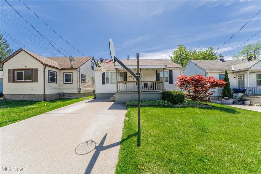 Welcome to this cozy and inviting 2-bedroom, 1-bathroom ranch-style home that blends comfort, charm, and practical living. Step inside and be wowed by the massive bathroom, featuring a jetted soaking tub, a separate walk-in shower, and plenty of room to relax and unwind.

The heart of the home is the kitchen, offering ample countertop space perfect for meal prep and entertaining, along with a stainless steel fridge and stove for modern convenience. The open layout flows seamlessly, making this home feel bright and welcoming.

Outside, you'll find a fully fenced-in yard that provides a sense of peace and privacy, ideal for gatherings or quiet evenings by the bonfire pit. There's even a swing set up for added charm. Enjoy your morning coffee on the covered front porch, or put your green thumb to work in the backyard, complete with a handy tool shed for extra storage.

Need more space? Head downstairs to the partially finished basement, walls and framing are already in place, offering excellent storage or the perfect opportunity to finish it out and add even more living space.

Don't miss your chance to own this peaceful slice of home with so much potential inside and out!