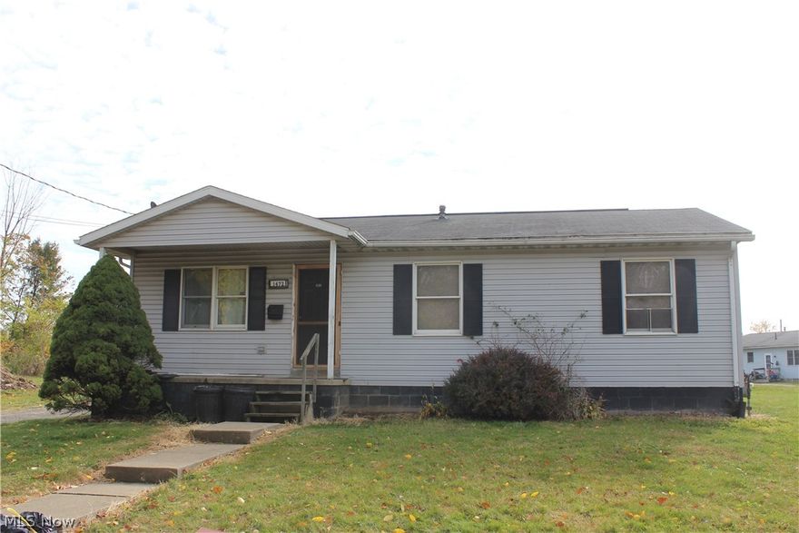 This Ranch home is looking for a new owner to give it some TLC and cosmetic updates to bring it back to it's glory. It was built in 1995 and offers a nice sized lot with a big backyard space on a low-traveled street. Recent updates include a new furnace in 2019 and new hot water tank in 2018. The eat-in Kitchen includes vinyl flooring and a refrigerator. One of the 3 Bedrooms had a 1st floor Laundry added with Washer and Dryer, offering 1 floor living. The unfinished basement includes a 2nd shower/sink/toilet and offers nice storage space with glass block windows. Gravel parking area for 2-3 cars and a rear Shed for lawnmower/yard tools. Fresh paint, new flooring, finishing touches & elbow grease will make a big difference in this home. Could make a great investment property for extra income. As-is sale to settle estate, seller to make no repairs.