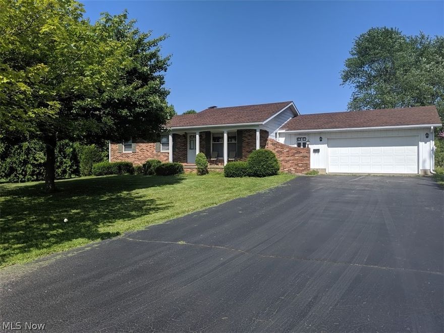 Spacious 3 Bedroom ranch home is being sold fully furnished what is in the house stays in the house 2 bathrooms in the house  and one full bathroom in the finished basement. 2 car garage attached and an outbuilding. Basement is carpeted through out. roof is approximately 8 years old. Public water and sewer. Back patio.