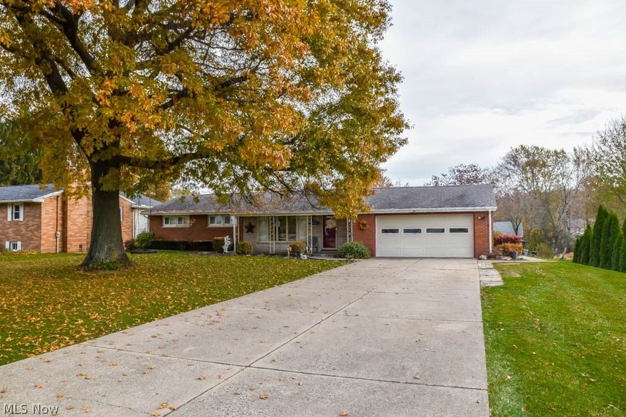 Spacious 3 bedroom, 2 full bath ranch on over half an acre in Perry! Crack open your cookbook in the applianced kitchen with a gas range, dishwasher, lots of cabinet space and a breakfast bar. It opens to a family room with hardwood floors. Beautiful hardwoods also found in the formal dining room with sliding doors to the back patio. Gather in the front living room boasting a picture window, a gas fireplace and hardwood under the carpet! Down the hall, there are 3 bedrooms and a full bath with solid surface counters and a tile shower. The master bedroom has hardwood flooring and 2 closets. Extra living space on the finished lower level with a freshly painted rec room, 2 bonus rooms that could be utilized as bedrooms, a storage room, full bath with shower, laundry (washer and dryer can stay!) and a workshop! 2-car attached garage, too! Large backyard featuring a storage shed and patio. Convenient location close to schools and Summerdale Park! Come see all this home has to offer!