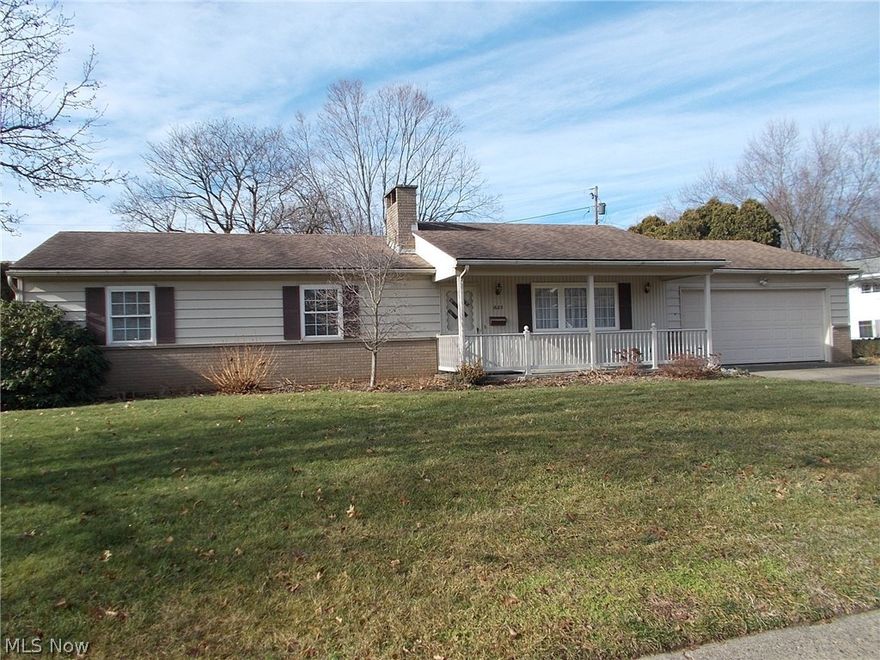 This ranch home is close to Coshocton City Schools and offers 3 bedrooms, sunroom, open kitchen and dining area, attached 2 car garage, storage building, private back yard with a patio. The home has a remodeled kitchen, newer carpet, walk-in shower , and many more recent updates. Call today to view this fine home.