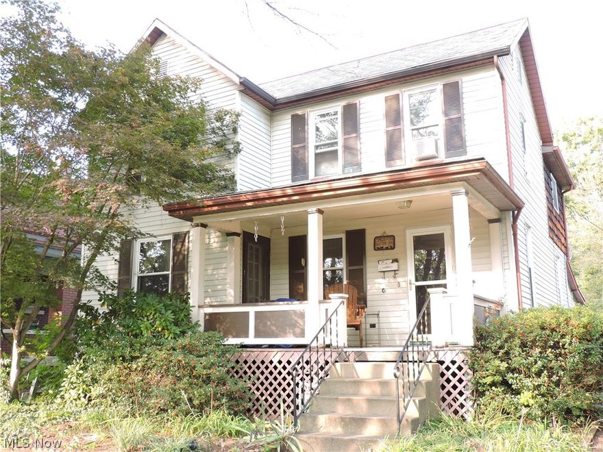 This 2-story home offers 4 bedrooms, is located on a brick lined street and blocks from downtown amenities.  Features covered front porch, spacious 15 x 13 entry, living room with lovely mantel, built-in’s and door to front porch, family room for your big screen television, table space kitchen with Oak cabinetry, updated counters, appliances (range, refrigerator, dishwasher) and French door to the rear deck for relaxing or entertaining.   A half bath ( could easily be converted to full bath, if needed) and laundry room with door to backyard complete the main level.   Upstairs you will find 4 bedrooms and full bath with large vanity and tub/shower with jetted tub.    The home has gas forced air heat with central cooling on the main floor, nearly 2000 square feet of living space, large level backyard, alley access and updates within the last 10 years include….kitchen counters and appliances, wiring, windows, central cooling system and hot water heater.