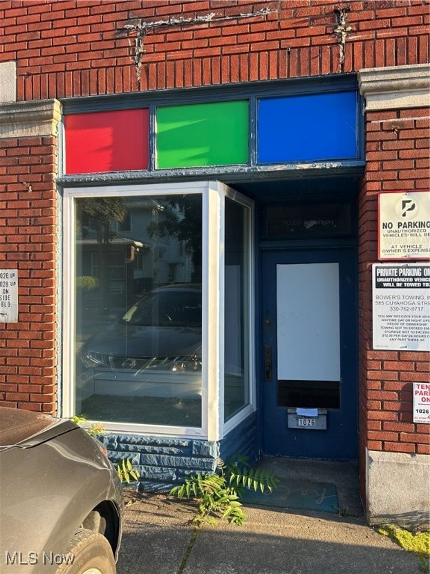 900 sq. ft. Commercial Storefront With Kitchenette in Historic Building! This versatile commercial storefront is located on the first floor of a charming historic four-unit building. The space offers an open, flexible room that’s perfect for a studio, office, gallery, or small retail business. A kitchenette with a refrigerator, stove, and sink, along with a private bathroom, provide convenience for both staff and customers. A huge recently cleaned-out basement is available for extra storage. 

Large front windows bring in natural light and offer excellent street visibility, while high ceilings add to the open feel. The unit’s layout makes it easy to customize for a variety of business needs.

Conveniently situated on a quiet street just minutes from Highland Square Theatre, Mustard Seed Market, and House Three Thirty, the location offers both neighborhood charm and proximity to downtown Akron. Tenants enjoy a dedicated parking spot directly in front of the building, with additional free street parking available on Jefferson Ave.

Unique Opportunity…Both the ground-floor commercial storefront (900 sq. ft.) and the top-floor apartment (1,500 sq. ft.) are currently available. They can be rented separately or together, offering a rare live/work setup in one of Akron’s most walkable neighborhoods.