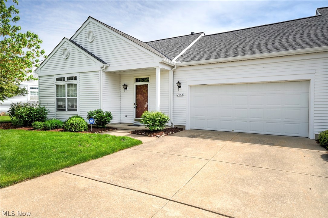 Fabulous ranch style condo with attached oversized two car garage. Sliders in Living Room lead to a great patio for entertaining or just relaxing. Home has neutral colors throughout, ceramic floors and all appliances to stay. Rooms are ample size and allow for easy decorating ideas with there 9 ft ceilings. Kitchen has lots of counter space and lots of cabinets along with a generous sized pantry. Home boasts lots of storage for condo living.