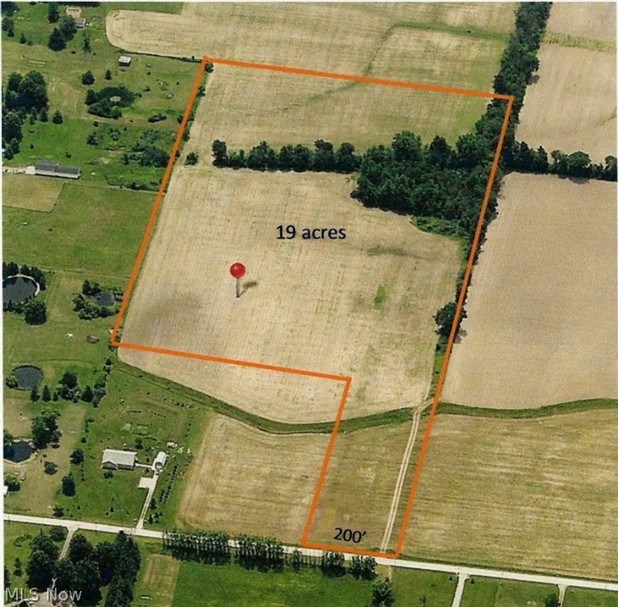 Approximately 19 acres to build your dream home/farm on a quiet country road in Grafton Township in the Midview School District. Lot is being surveyed. Approximately 2.5 acres of woods. Area of nice homes. Just 10 minutes to 10/180!