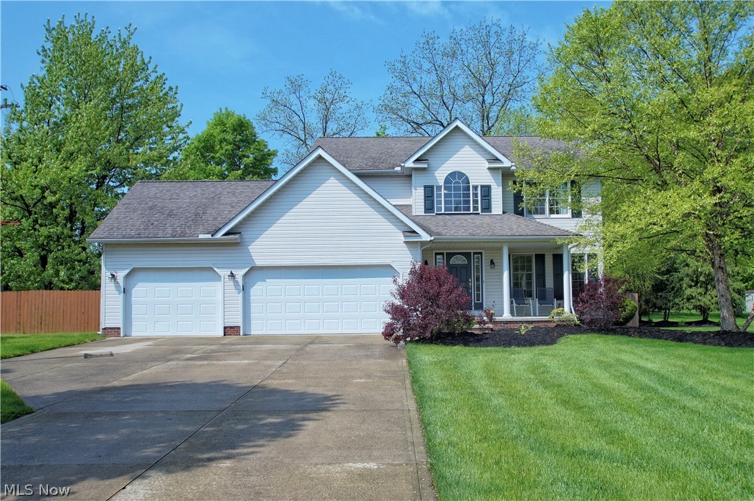 Welcome to this well maintained home on 1/2 acre fenced in property with 3 car attached garage, finished basement and updated kitchen in the desirable Mentor. This home features an open concept, 2 story foyer, eat-in kitchen with granite counter tops, tiled back splash and stainless steel appliances, professionally finished basement, 3 bedroom, 2.5 bathrooms, first floor den/flex space, family room with bay windows overlooking the large backyard, fireplace, large 2nd floor laundry room with utility sink, brick patio and front porch completes the tour. The Owner's Suite features an on suite bathroom with double-vanity and sitting area. Since moving in owners have done the following improvements: installed privacy fence, updated landscaping in the front and backyard as well as removed unhealthy trees, replaced sump pump and completed many other smaller projects throughout. This home is conveniently located near Rt 2, Headlands Beach, shopping, dining and more. The sellers are including