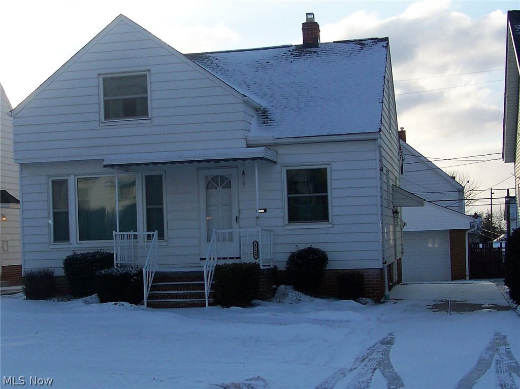 Love the character and quality of an older home? You'll want to see this charming bungalow with gorgeous hardwood floors! Pride of ownership shows in this well cared for home! The kitchen is large and has a separate dining area to accommodate your dining room table! The original cabinets are painted white and the vinyl flooring is newer with the refrigerator & stove remaining with the home! You'll enjoy relaxing on the front or back porches! There are vinyl replacement windows and glassblock in the full basement. Driveway was replaced in recent years and the two car garage has a newer floor along with remotes! VIOLATION-FREE PER THE CITY POS INSPECTION! This home is tucked away yet close to all the amenities! Schedule a showing today and make this your new "home sweet home!"
