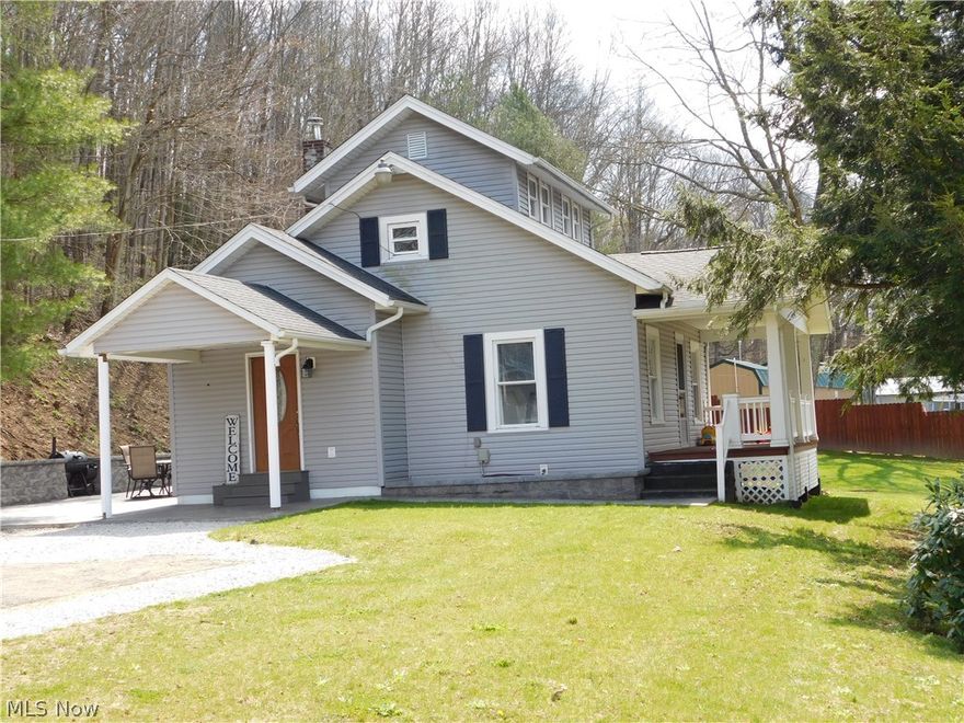 Well taken care of home that is seeping with country charm with turn of the century woodwork and cabinetry. This two story home, located just north of
Glenmont, offers 3 bedrooms, 1 bath, kitchen, dining room and living room. The unfinished basement has washer and dryer hook ups and is being used for storage. Exterior features include a beautiful stamped concrete patio with new retaining wall, privacy fence, 23'x28' detached garage and storage shed. The property sits up from the road overlooking the valley below. Call for your showing today.
