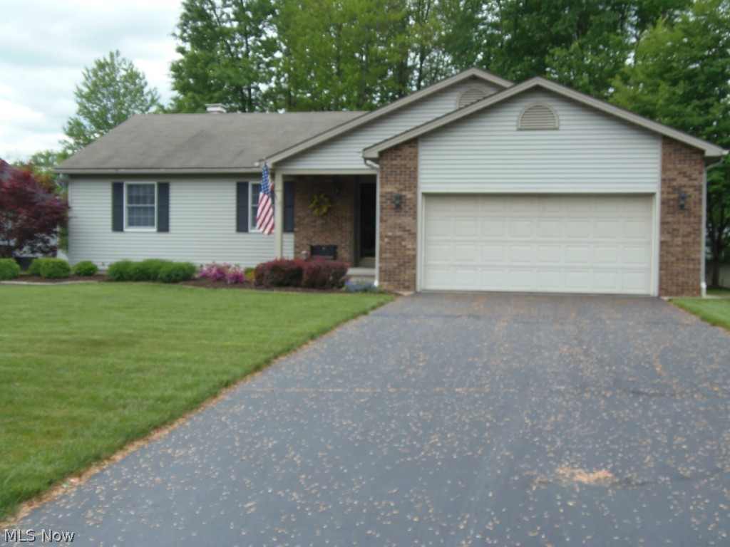 You'll fall in love with this beautifully maintained ranch on a cul de sac in Meander Cove. Beautiful master bedroom with full bath. 1st level also has 2 more bedrooms and full bath. Kitchen with breakfast bar open to dining area with sliding doors to 3 season/sun room with door to back patio,.which was a fabulous add on by the owner. Close to shopping and interstate. 2 sofa in basement stay. New roof 2016. Regular taxes are approx. $2375 per year.