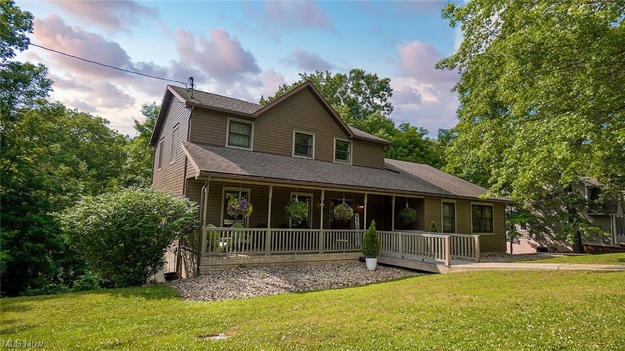 Don’t let this one get away! If you’ve been looking for more room in a beautiful location, this one is for you. Nestled in a cozy wooded area located at the end of a quiet road with no through-traffic,  this area gives you the feeling of living outside of town with the convenience of being minutes away. You will love spending mornings on one of the two 16X20 decks that overlook a serene wooded area with a small creek that their children love to play in on hot summer days. This home features over 4,200 sq ft of beautiful living space, almost an acre of land, 4 bedrooms and 4 1/2 baths.  Yes, there is more!!  This home also features two master suits, an oversized two stall garage with plenty of storage, a large laundry room located on the main level, large closets throughout, and an eat in kitchen with lots of cabinet space. The family room also has a beautiful working gas fireplace to enjoy.  This one will go fast.