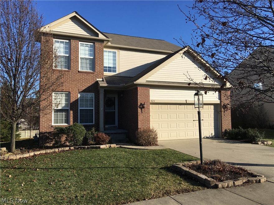 Nearly new Colonial. 3 Bedroom, 2.5 Baths, flex space front room could be office. Open concept living, dining room & kitchen. First floor laundry. Vaulted foyer and living room. Lower level has garden windows and half bath rough-in for future family room. New Hampton community has Nature Trails, green space and Recreational center with pool and club house.