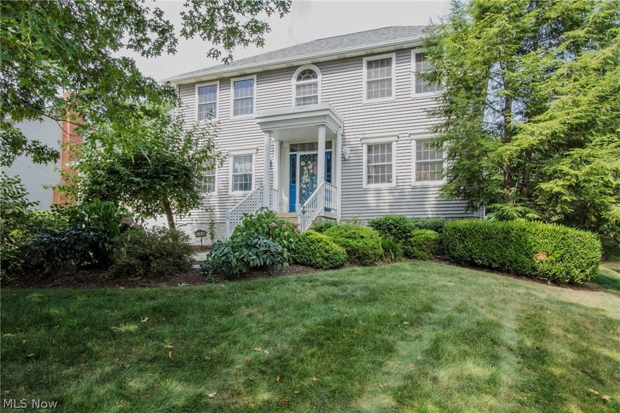 NEW PRICE!Gorgeous, well maintained home on a quiet street.   Jacuzzi in the large master bath, generous master bedroom, a fire sprinkler system - the latest in life safety, first floor laundry, fireplace, white oak hardwood floors and crown molding.  First floor office.  There is a newer double oven, electric cook top w/accessories, dishwasher and a French door refrigerator in the spacious kitchen. Garage is finished and insulated, with a sink with hot and cold water. Outdoor amenities include the newer vinyl deck (2010), lawn sprinkler system and invisible pet fence. Other recent enhancements include: 2008 premium vinyl siding, 2010 new roof, 2010 retaining wall and 2014 60 gal hot water heater.  This home offers two HVAC units for a perfect temperature all year round, New upstairs HVAC unit, 2015.